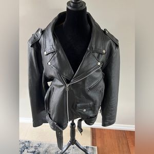 REAL Leather Biker Jacket